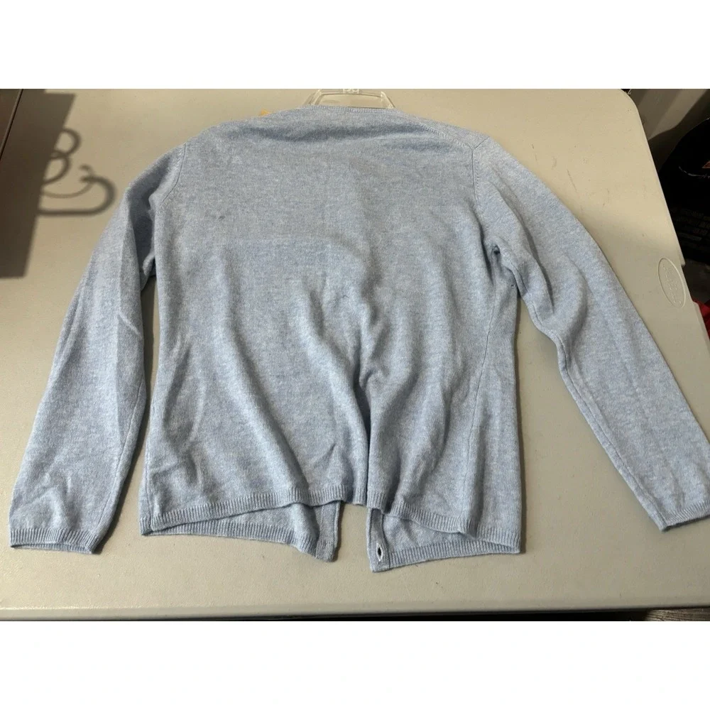 NWT Good Harbour Store XL‎ Women's Blue Cardigan 100% Cashmere